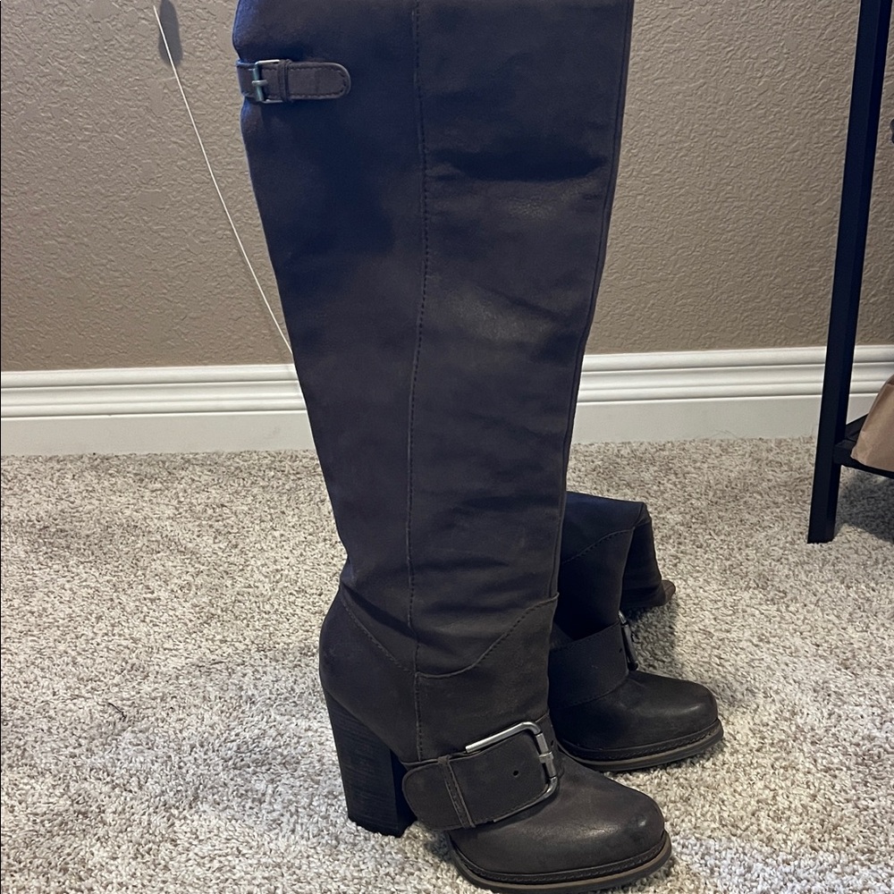 Nine West Vintage America Keen-High Grey Boots